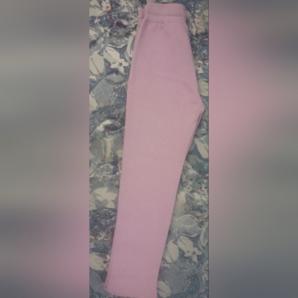 Girls joggers Mauve Mist, drawstring waist & side pocket